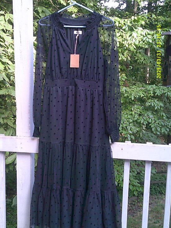 Boden Dresses & Skirts - Beautiful NWT Boden Polka Dot/Black Tiered Maxi--NWT!  Size 8